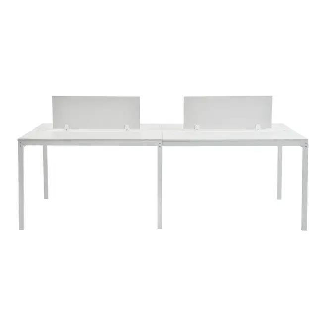 EST TRAB QUÁDRUPLA C/ DIVISÓRIA METRIC - BRANCO/GRANILITE - Foto 1
