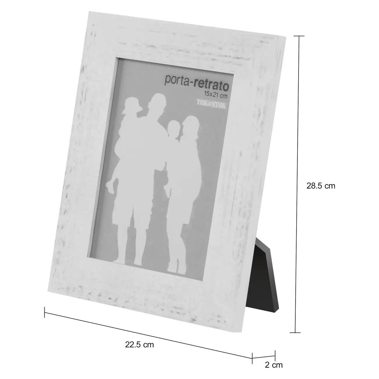 PORTA-RETRATO 15 CM X 21 CM SONNET - BRANCO PROVENCE - Foto 2