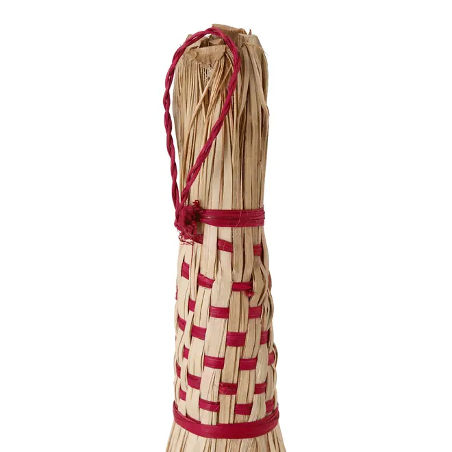 VASSOURA DECORATIVA ACARI - FIBRA CLARA/ROSA - Foto 7