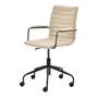 CADEIRA HOME OFFICE FENIKS - BEGE/PRETO - Foto 1