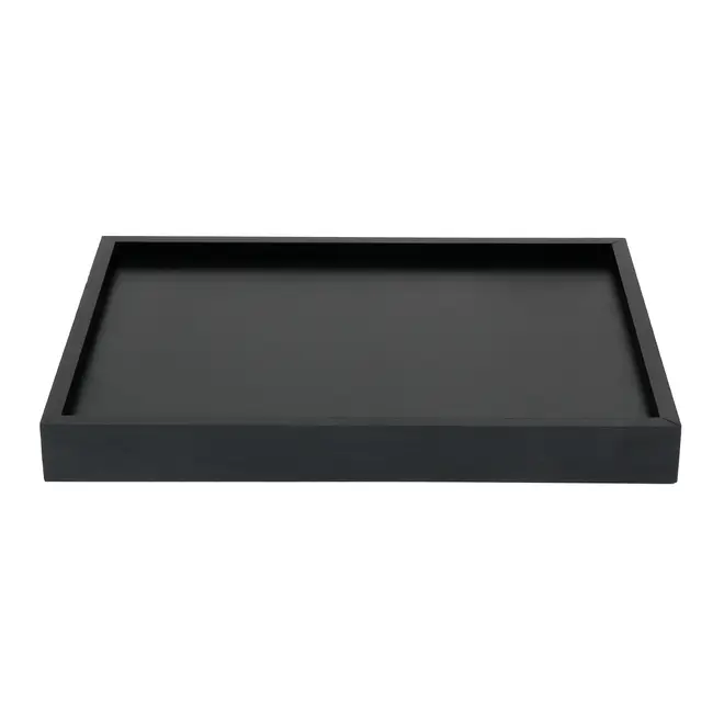 BANDEJA COM PÉ 48 CM X 35 CM ROXY - PRETO/CROMADO - Foto 5
