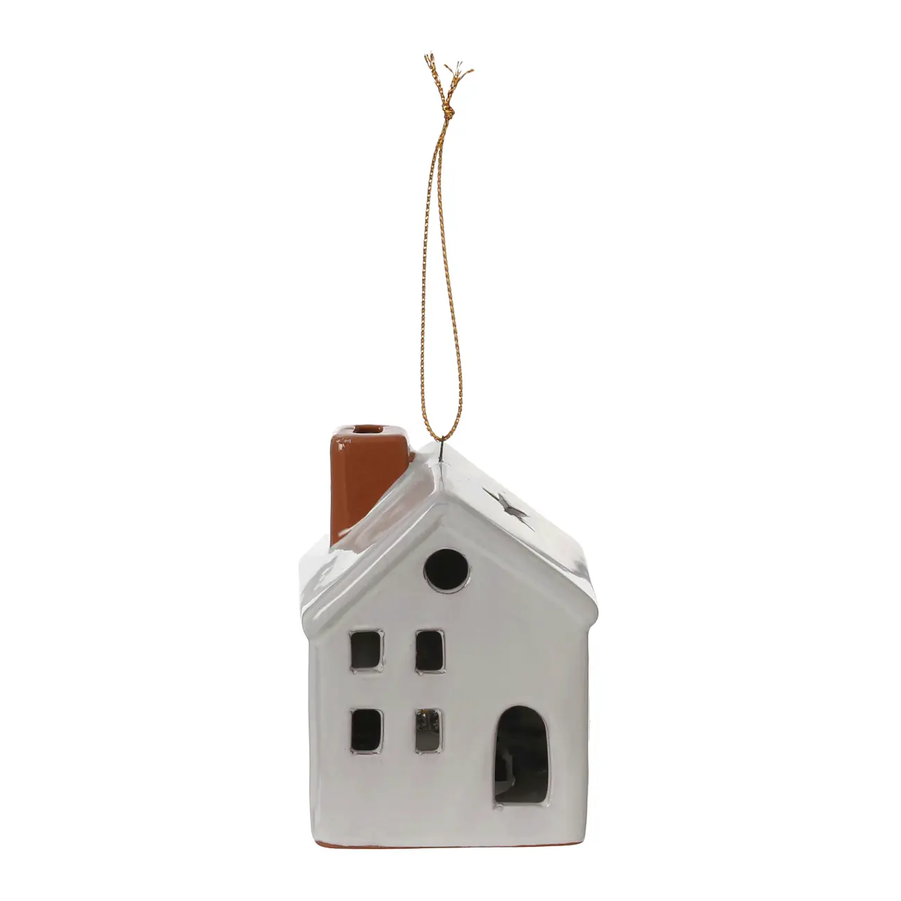 ADORNO CASINHA LED 7 CM VILAREJO NOEL - NATURAL - Foto 1