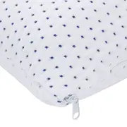 TRAVESSEIRO VISCOELÁSTICO 40 CM X 60 CM X 13 CM GULDI I - BRANCO/AZUL CLARO - Foto 6