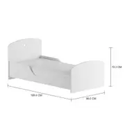 CAMA JÚNIOR 78 CM PATCHFLOWER - BRANCO - Foto 4