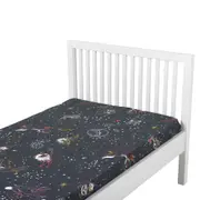 LENÇOL DE SOLTEIRO 1,60 M X 2,40 M ZOODIAC - CINZA/MULTICOR - Foto 2