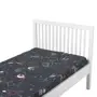 LENÇOL DE SOLTEIRO 1,60 M X 2,40 M ZOODIAC - CINZA/MULTICOR - Foto 2