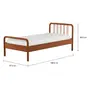 CAMA DE SOLTEIRO 88 CM PATENTE - NOZES - Foto 4