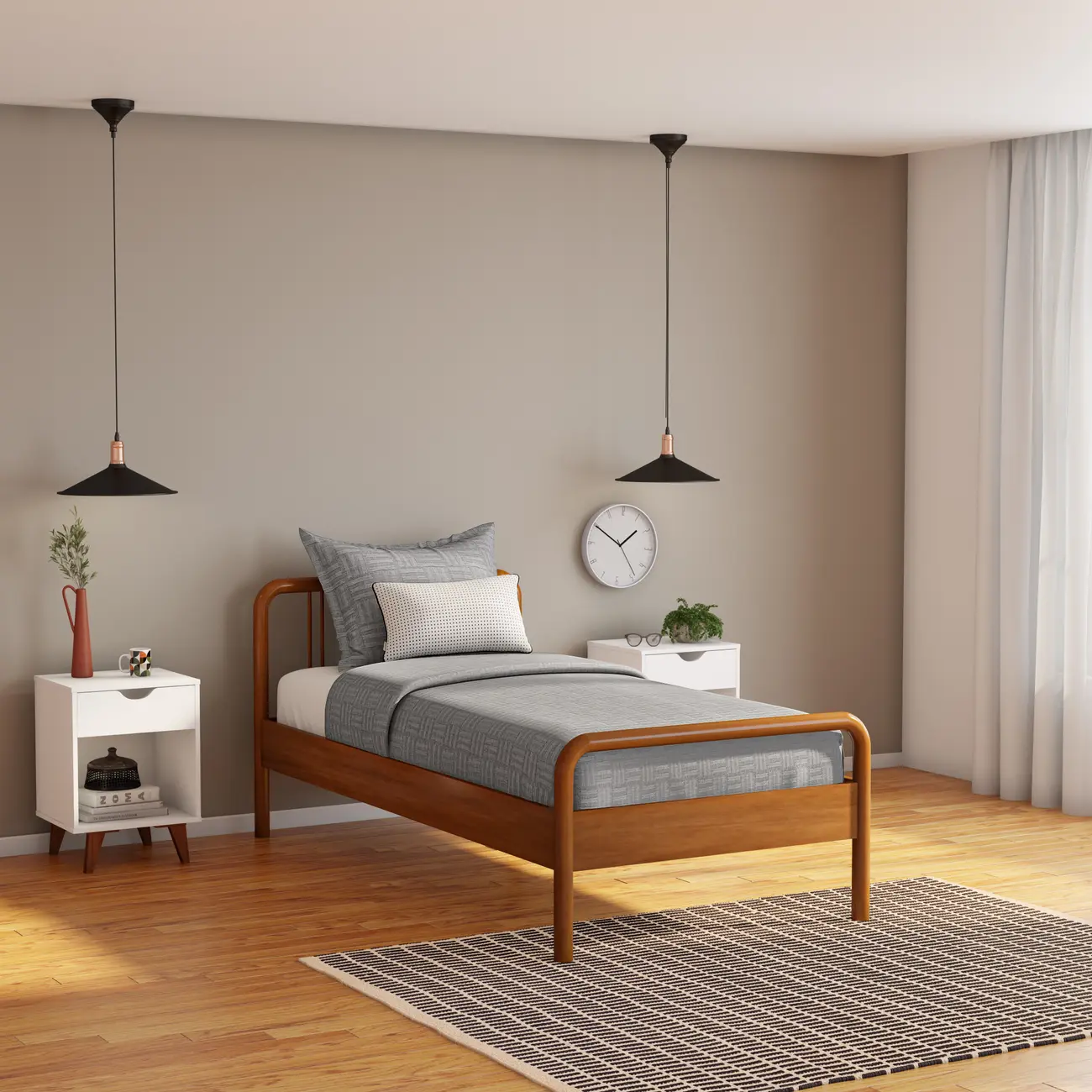 CAMA DE SOLTEIRO 88 CM PATENTE - NOZES - Foto 5