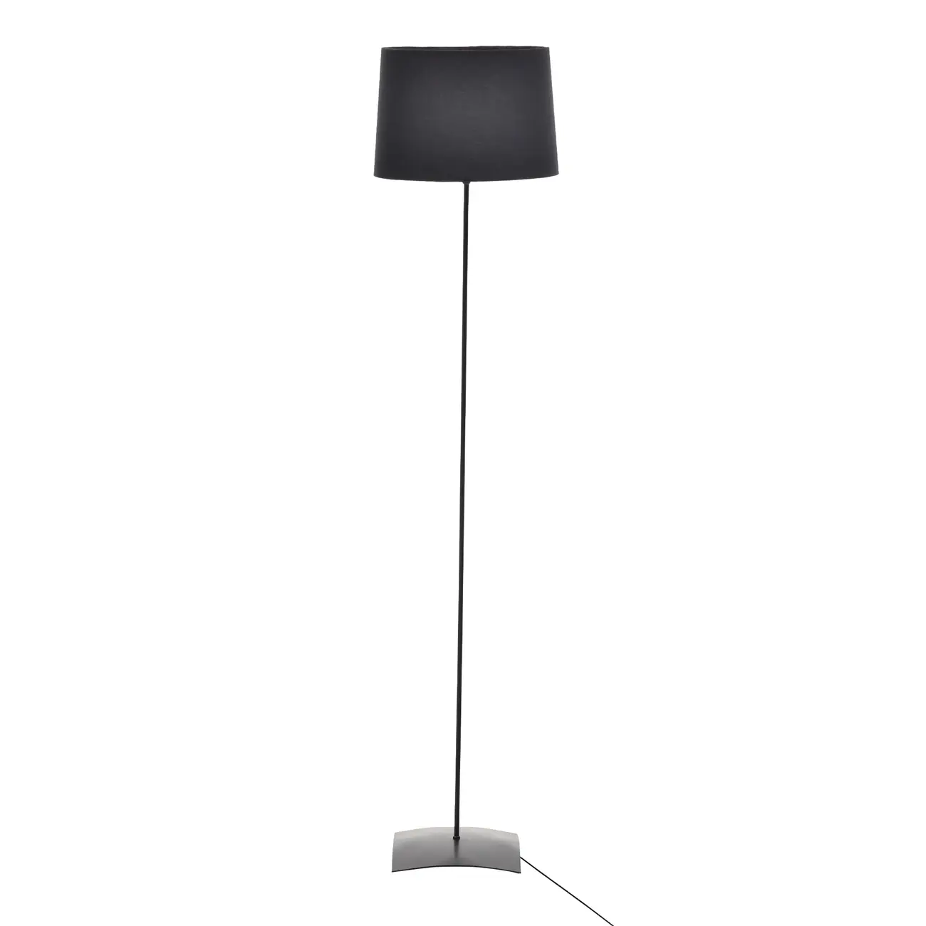 LUMINÁRIA DE CHÃO ALINE C/CÚPULA K - PRETO/PRETO - Foto 1
