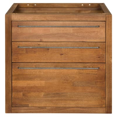 GAVETEIRO 80 CM 3 GAVETAS GOURMET