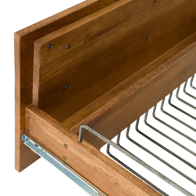 GAVETEIRO PARA COZINHA 80 CM 3 GAVETAS GOURMET - NOZES/ZINCO - Foto 8