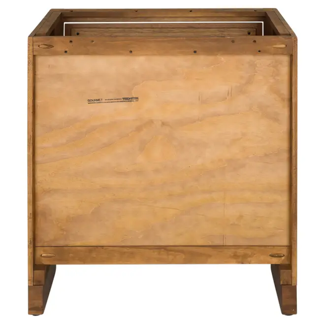 GAVETEIRO PARA COZINHA 80 CM 3 GAVETAS GOURMET - NOZES/ZINCO - Foto 9