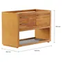 ARMÁRIO DE COZINHA INFERIOR 1,20 M 2 GAVETAS/1 PORTA BASCULANTE GOURMET - NOZES/ZINCO - Foto 4