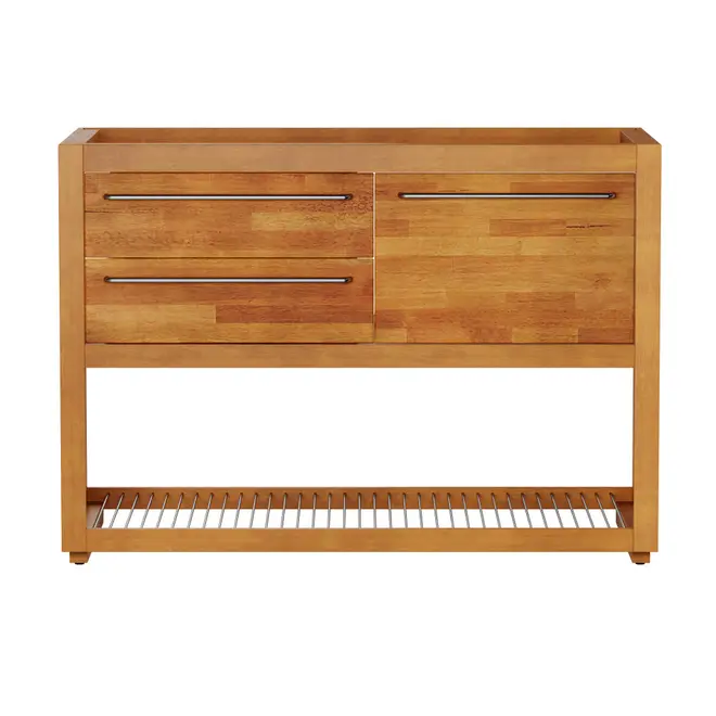 ARMÁRIO DE COZINHA INFERIOR 1,20 M 2 GAVETAS/1 PORTA BASCULANTE GOURMET - NOZES/ZINCO - Foto 1