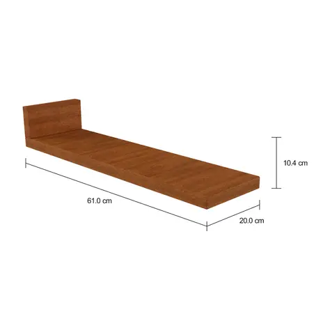 Imagem com medidas do produto TAMPO DE ARMÁRIO DE COZINHA MADEIRA 20 CM GOURMET