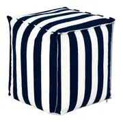 PUFF 45 CM X 45 CM BLUESTRIPE - AZUL ESCURO/BRANCO - Foto 1