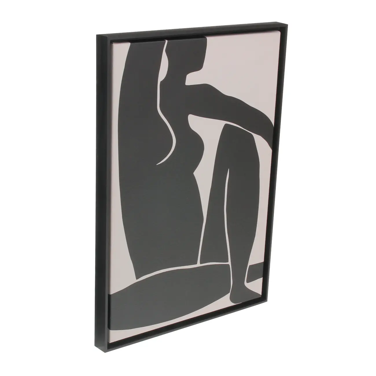 QUADRO 35 CM X 50 CM MUSA - PRETO/PRETO - Foto 2
