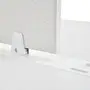 EST TRAB DUPLA C/ DIVISÓRIA METRIC - BRANCO/GRANILITE - Foto 10