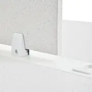 EST TRAB DUPLA C/ DIVISÓRIA METRIC - BRANCO/GRANILITE - Foto 10
