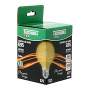 LÂMPADA LED FILAMENTO GLOBO AMBAR G95 3W E27 127 220V LUZ AMARELA TASHIBRA - HANBAR - Foto 3