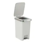 LIXEIRA COM PEDAL 15 L DAY USE - BRANCO/INOX - Foto 7