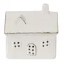 ADORNO CASA DOURADA 8 CM CELEBRATION - OFF WHITE/OURO - Foto 1