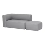 SOFÁ 2 LUGARES COM PUFF UNITS - CINZA CLARO - Foto 2