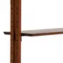 ESTANTE/DIVISÓRIA PAREDE/TETO 86 CM X 2,41 M/2,80 M LIBRERIA - NOZES/PRETO - Foto 10