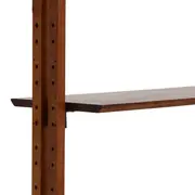 ESTANTE/DIVISÓRIA PAREDE/TETO 86 CM X 2,41 M/2,80 M LIBRERIA - NOZES/PRETO - Foto 10