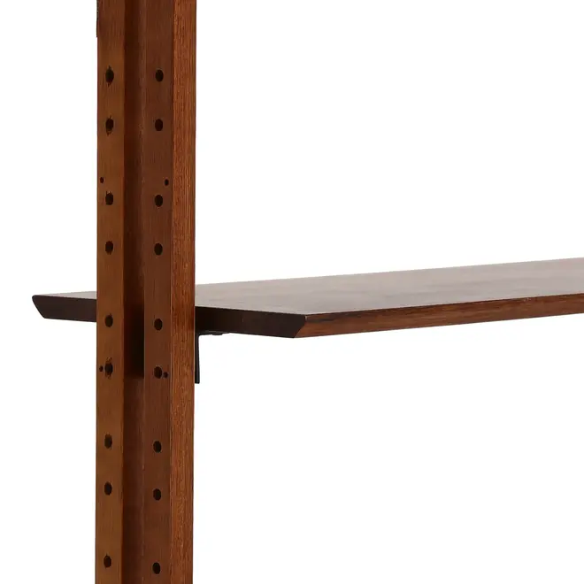 ESTANTE/DIVISÓRIA PAREDE/TETO 86 CM X 2,41 M/2,80 M LIBRERIA - NOZES/PRETO - Foto 10
