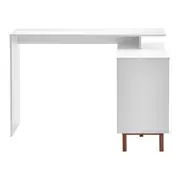 MESA COM BALCÃO 1 PORTA DE CORRER 1,20 M X 1,20 M LIN - BRANCO/NOZES - Foto 3