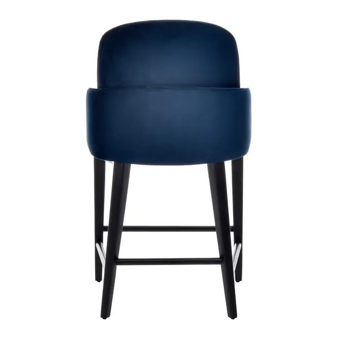 BANCO MÉDIO COM BRAÇOS ERTE - PRETO/GALAXY BLUE - Foto 5