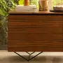 BUFFET 4 PORTAS BASCULANTES 1,60 M X 45 CM HEPTA - PAU FERRO/PRETO - Foto 19