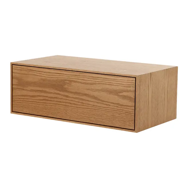 MESA DE CABECEIRA DE PAREDE 1 GAVETA THRUD - OAK TAMMI - Foto 2