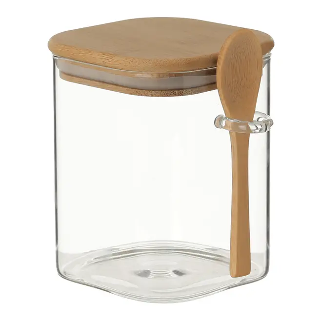 POTE 800 ML BAMBOO BORO - INCOLOR/BAMBU - Foto 3