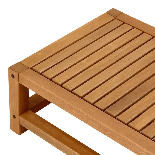 MESA DE CENTRO/LATERAL 88 CM X 50 CM PIPA - CASTANHA DE CAJU - Foto 6