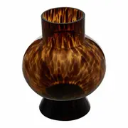 VASO 22 CM TORTOISE - AMARELO HANBAR/MARROM DE LEI - Foto 1