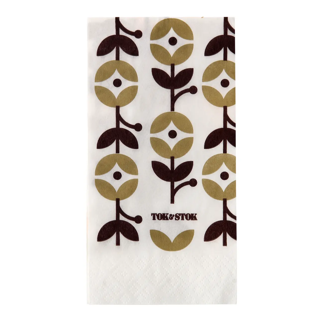 GUARDANAPO 39 CM X 39 CM PACOTE COM 20 PEÇAS BLOOMBELOT - AMARELO HANBAR/MARROM DE LEI - Foto 2