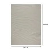 TAPETE 1,50 M X 2 M VIRA E VOLTA - NATURAL/CINZA - Foto 8