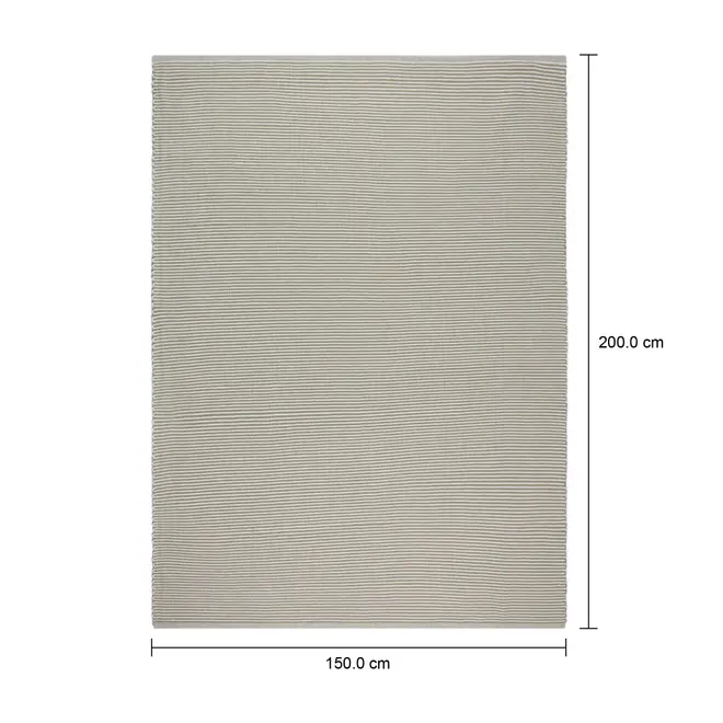 TAPETE 1,50 M X 2 M VIRA E VOLTA - NATURAL/CINZA - Foto 8