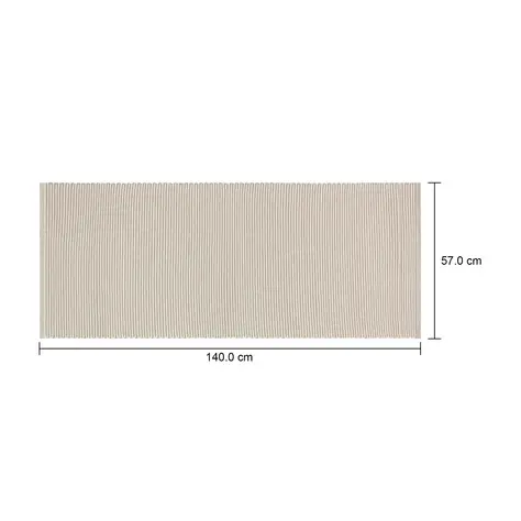 Imagem com medidas do produto TAPETE 57 CM X 1,40 M VIRA E VOLTA