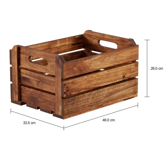 CAIXOTE 46 CM X 33 CM X 26 CM FEIRA - ENCERADO CASTANHO - Foto 2