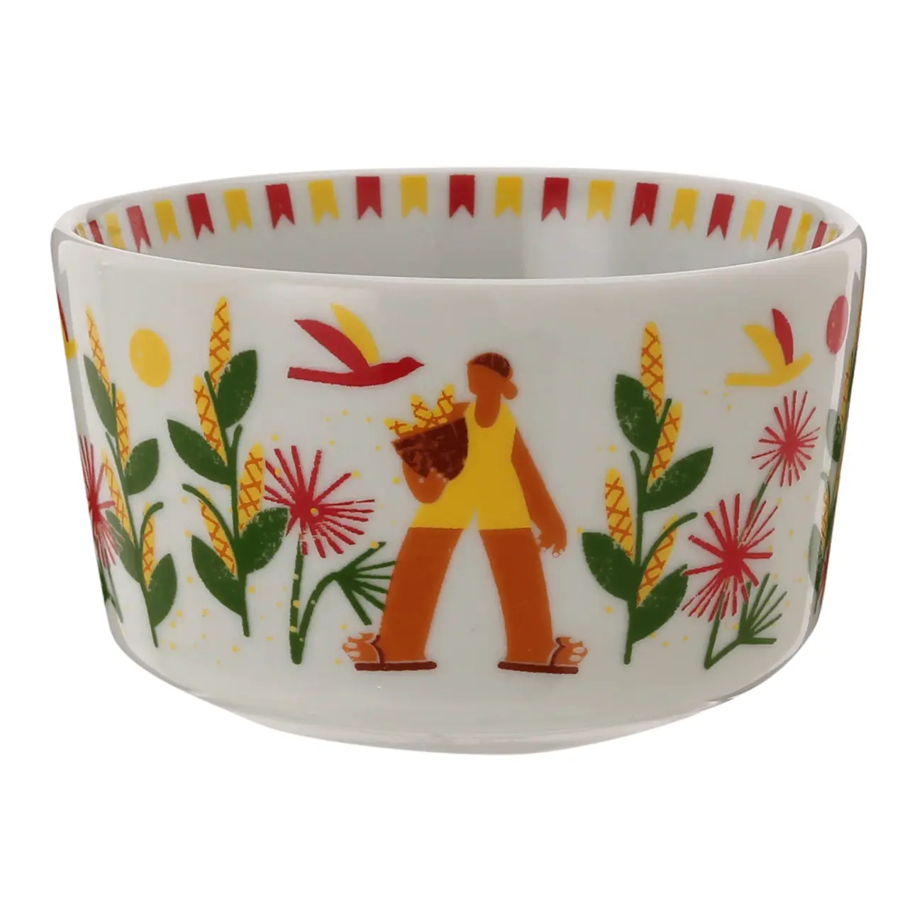 TIGELA 12 CM TEMPO DE COLHER - BRANCO/MULTICOR - Foto 2