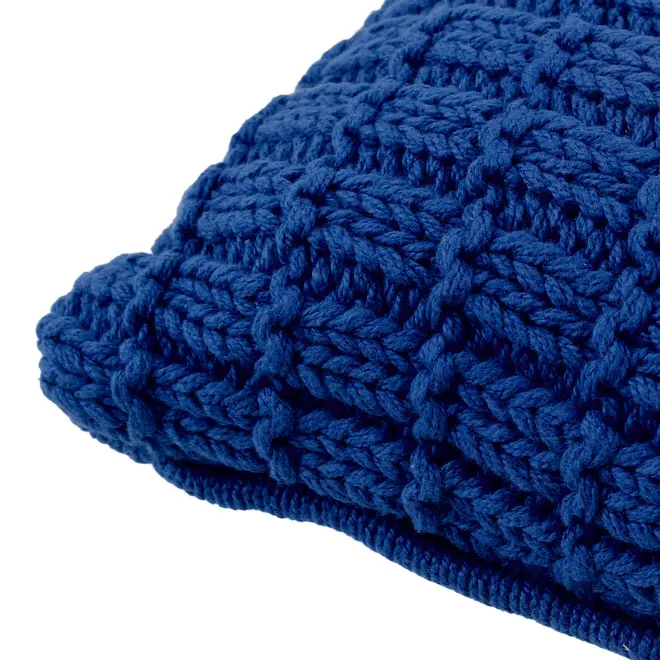 ALMOFADA 50 CM X 30 CM AIRES - AZUL COBALTO - Foto 3
