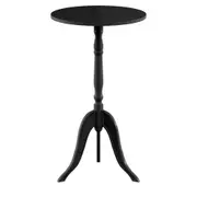 MESA LATERAL REDONDA 30 CM TRIKY - PRETO - Foto 1