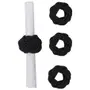 PRETO - ARGOLA PARA GUARDANAPO COM 4 TRESSOIR
