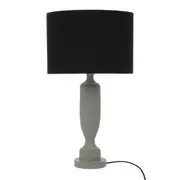 LUMINÁRIA MESA PILASTRE C/CUP H - CINZA/PRETO - Foto 1