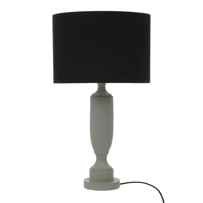 LUMINÁRIA MESA PILASTRE C/CUP H - CINZA/PRETO - Foto 1