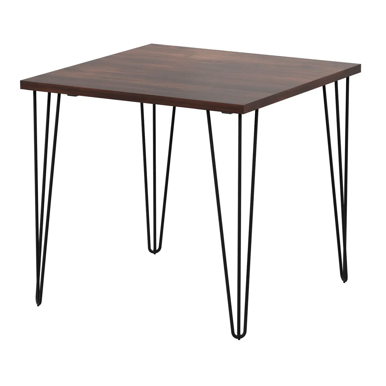 MESA DE JANTAR MESA 80 CM X 80 CM ZAHARA - PRETO/NOZES RÚSTICO - Foto 13