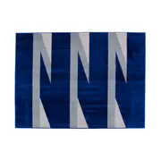 TAPETE 1,50 M X 2 M GEO FORMS - CINZA/COBALTO - Foto 1